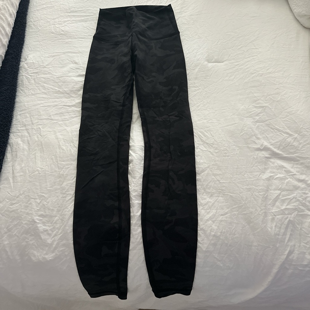 Black Camouflage High-Waisted Leggings